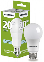  Лампа светодиодная A60 груша 20Вт 230В 6500К E27 GENERICA