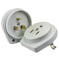 Разъем РШ-ВШ 32А 250В 2P+PE (СУ) пластиковый бел. EKF PROxima