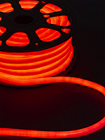  Гибкий неон круглый SMD2835-120 LED/м-220 В-6,5 Вт/м-IP67-красный (25м) TDM