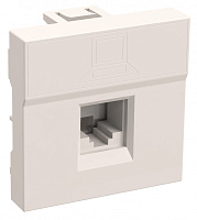  Розетка компьютерная РКИ-20-00-П RJ-45 UTP кат.5e (на 2 модуля) ПРАЙМЕР белая IEK