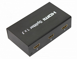  Делитель гнездо HDMI на 3 гнезда HDMI, металл REXANT
