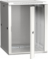  ITK Шкаф LINEA W 18U 600х600мм дверь стекло серый RAL7035