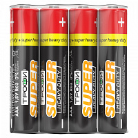  Батарейки Трофи R03-4S SUPER HEAVY DUTY Zinc (60/1200/72000)
