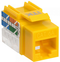  ITK Модуль Keystone Jack кат.6A UTP 110 IDC 90град жёлтый