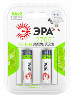  Аккумуляторы NiMH (никель-металлгидридные) ЭРА HR6-2BL 2700mAh (20/240/9600)