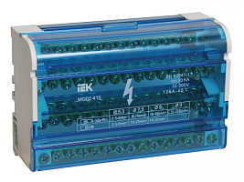  Шины на DIN-рейку в корпусе (кросс-модуль) ШНК 4х15 3L+PEN IEK