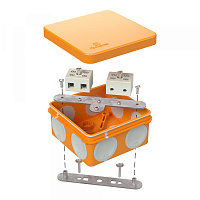  Коробка огнестойкая для о/п двухкомпонентная 60-0210-FR10.0-4 Е15-Е120 RAL2004 80х80х40 (44 шт/кор) 