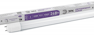  Лампа светодиодная ЭРА STD LED T8-24W-865-G13-1500mm G13 поворотный 24Вт трубка стекло холодный дневной свет