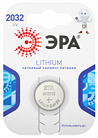  Батарейки ЭРА CR2032-1BL Lithium (40/320/46080)