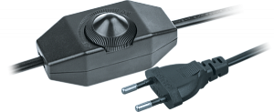  Шнур 61 603 NPS-FS02-170-2х0.5-BL 1.7м с диммир. выкл. черн. Navigator 61603