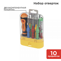  Набор отверток 10 предметов REXANT