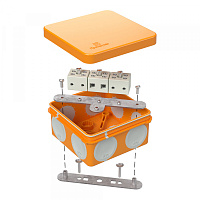  Коробка огнестойкая для о/п двухкомпонентная 60-0210-FR6.0-6 Е15-Е120 RAL2004 80х80х40 (44 шт/кор) П