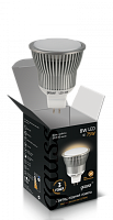  Лампа Gauss LED MR16 GU5.3 8W SMD AC220-240V 2700K  1/10/100