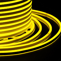  Гибкий Неон LED SMD, компактный 7х12мм, двухсторонний, жёлтый, 120 LED/м, бухта 100м