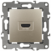  12-3114-04 ЭРА Розетка HDMI, IP20, Эра12, шампань (10/100/3200)