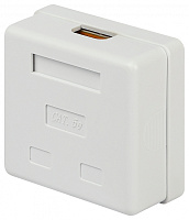  Компьютерная розетка ЭРА RJ-45 категория 5е неэкранированная 2-порта упаковка 30 шт