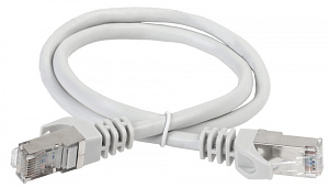  ITK Коммутационный шнур (патч-корд) кат.6 FTP PVC 15м серый