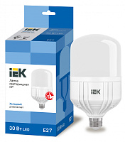  Лампа светодиодная HP 30Вт 230В 6500К E27 IEK