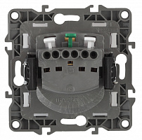  12-2102-01 ЭРА Розетка 2P+E Schuko со шторками, 16A-250В, IP20, Эра12, белый (10/100/2800)