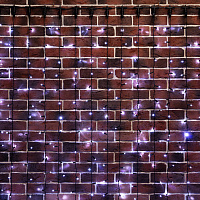  Гирлянда светодиодная Занавес 2х6м 768 LED БЕЛЫЙ черный ПВХ IP65 постоянное свечение 230В нужен блок 303-500 NEON-NIGHT
