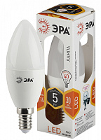  Лампочка светодиодная ЭРА STD LED B35-5W-827-E14 E14 / Е14 5Вт свеча теплый белый свет