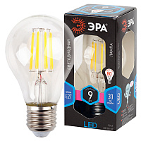  Лампочка светодиодная ЭРА F-LED A60-9W-840-E27 Е27 / Е27 9 Вт филамент груша нейтральный белый свет