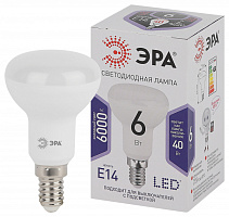  Лампочка светодиодная ЭРА STD LED R50-6W-860-E14 Е14 / Е14 6Вт рефлектор холодный дневной свет