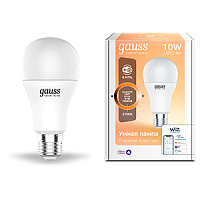  Лампа Gauss Smart Home A60 10W 1055lm 2700К E27 диммируемая LED 1/10/40