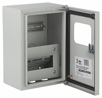 Корпус металлический навесной ЭРА SIMPLE ЩУРНг -06 с окном (285х190х145) IP54 У2 серый