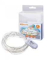  Гирлянда светодиодная "Роса20" 20LED, 2м, многоцвет., 2хCR2032 , TDM