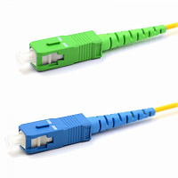  Патч-корд оптический переходной (SM), 9/125 (OS2), SC/APC-SC/UPC, (Simplex), LSZH, 15м REXANT